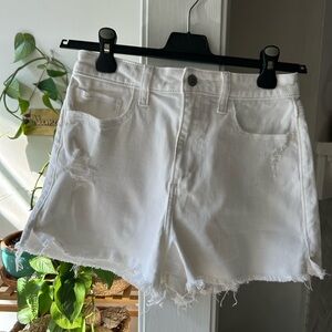 White Hollister denim shorts